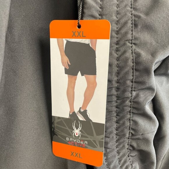 NEW Spyder Active Men's XXL Pro Web Black Athletic Shorts - Picture 8 of 10